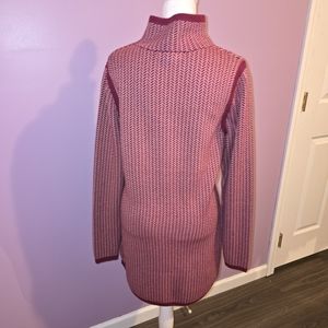 NWT Title Nine Maroon/Rose Sweater Dress